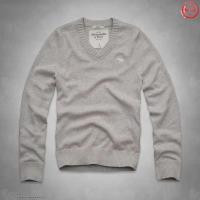 heren abercrombie and fitch v-hals truien wit moose logo lichtgrijs Enschede Shop iehbv175